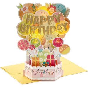 Paper Wonder Pop Up Birthday Card (Mylar Balloon Explosion)